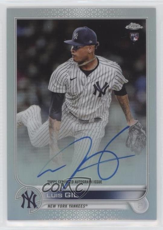 2022 Topps Chrome Rookie Auto Refractor 225/499 Luis Gil #RA-LG Auto 0m76