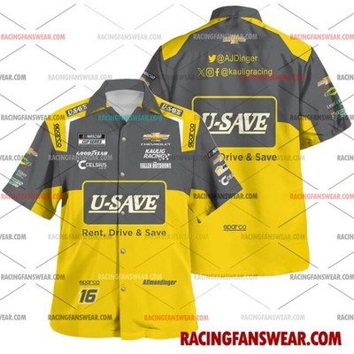 AJ Allmendinger Nascar Racing 2026 Uniform Apparel Clothes Hawaiian Shirts