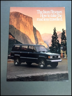 1989 Isuzu Trooper II Original Car Sales Brochure Catalog | eBay
