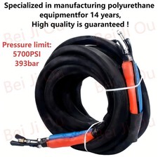 15M polyurethane PU foam hose / heated hose pipe for spray foam machines.
