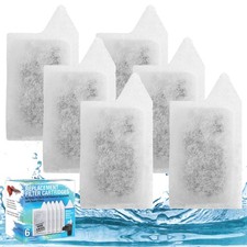 Replacement Filter Cartridges 6 Pack for Aquarium Kits with Power Filters