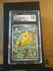 Pokemon TCG Paldea Adventure Chest #088 Pikachu Full Art Promo CGC 10 GEM MINT