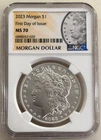 2023  $1 Morgan Dollar NGC MS70 UCAM First Day of Issue