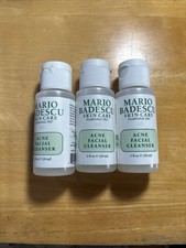 3x MARIO BADESCU Acne Facial Cleanser 1oz/29mL Each Travel Size
