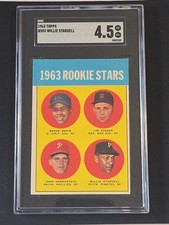 1963 Topps WILLIE STARGELL Rookie RC SGC 4.5