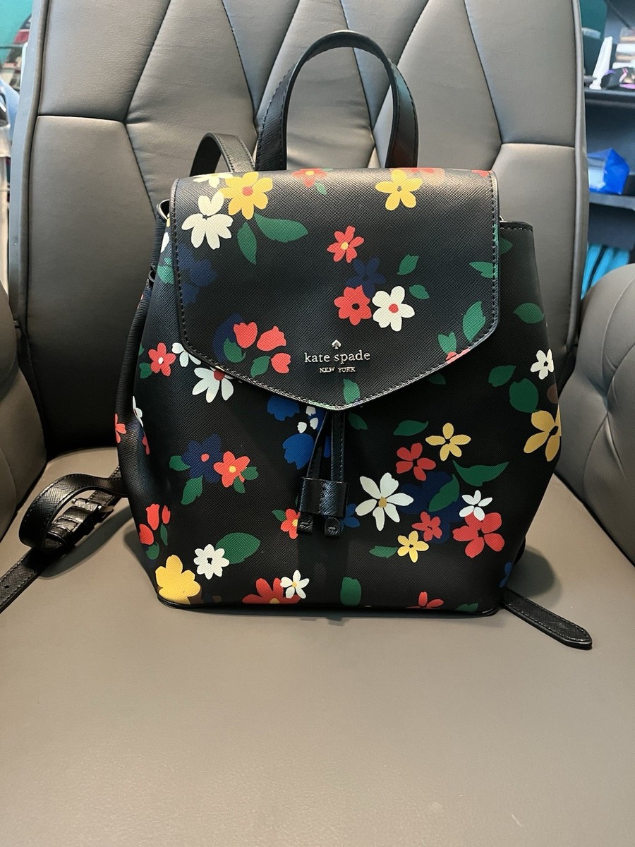 Kate Spade Lizzie Medium Flap Backpack Black Kate Spade New York Lizzie Medium Flap Backpack | Brixton Baker main image 3