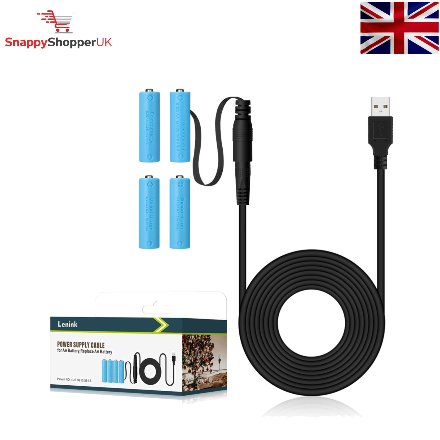 AA Battery Eliminator: USB Power Supply for Christmas Lights & Decorations