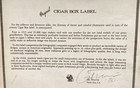 Red Cloud Native American Original Cigar Box Label Framed Art Signed Gil Travis — photo 3