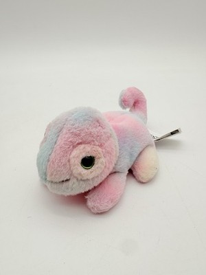RUSS Petooties Pets Lizard Plush Gecko Tie Dye Chameleon Mini Reptile Rainbow 6''