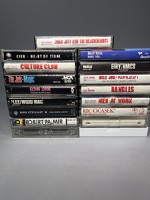 Cassette Tape 17 Lot 80s Pop Rock Joan Jett Bangles Billy Idol Elton John Cher