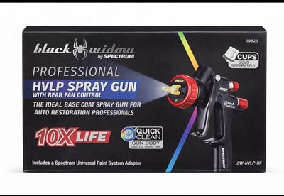 #ad #ad BLACK WIDOW BY SPECTRUM Professional HVLP Gravity Feed Air Spray Gun 59825 NEW $119.99