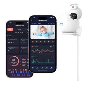 iBaby i8 Contactless Smart Wellness Baby Monitor Sleep Tracking Cry Smart Alerts