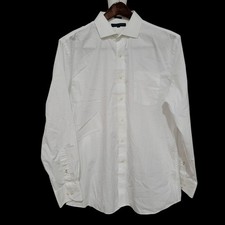 Tommy Hilfiger Fitted Button-Up Long-Sleeves Shirt Size 17 34/35 Men's Excellent