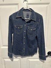 Gap blue jeans jacket women small
