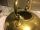 VTG Brass Teapot Amber Glass Handle KettleJCB Best Hammered Birmingham,England — photo 9