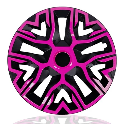 4x Radkappen 16 Zoll NRM THE BEST Radzierblende Radblende in pink/schwarz - Bild 1 von 4