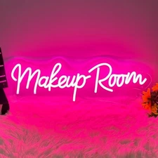 Makeup Room Neon Sign for Wall Decor Dimmable Beauty Room Led Lights, Salon 