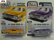 Auto World 1961 Dodge Dart Phoenix AW64512 A&B Pair 1:64