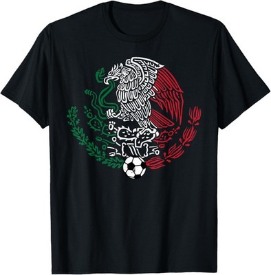 Mexico Flag Mexican Eagle Soccer Men Women Boys Girls Kids T-Shirt