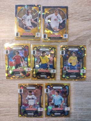 2026 Panini Prizm Monopoly World Cup Gold Cracked Ice 94, 97, 42, 20, 29, 49, 69