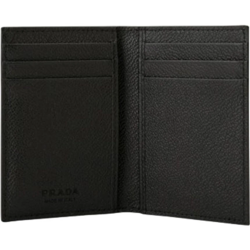 Prada Vitello Flap Cardholder Black 2MC101 2CB2 F0002 145045372 - Image 4 of 4