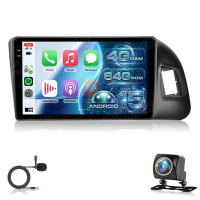 4+64GB APPLE Carplay GPS WIFI DSP Android 15 Autoradio Für Audi Q5 8R 2009-2016
