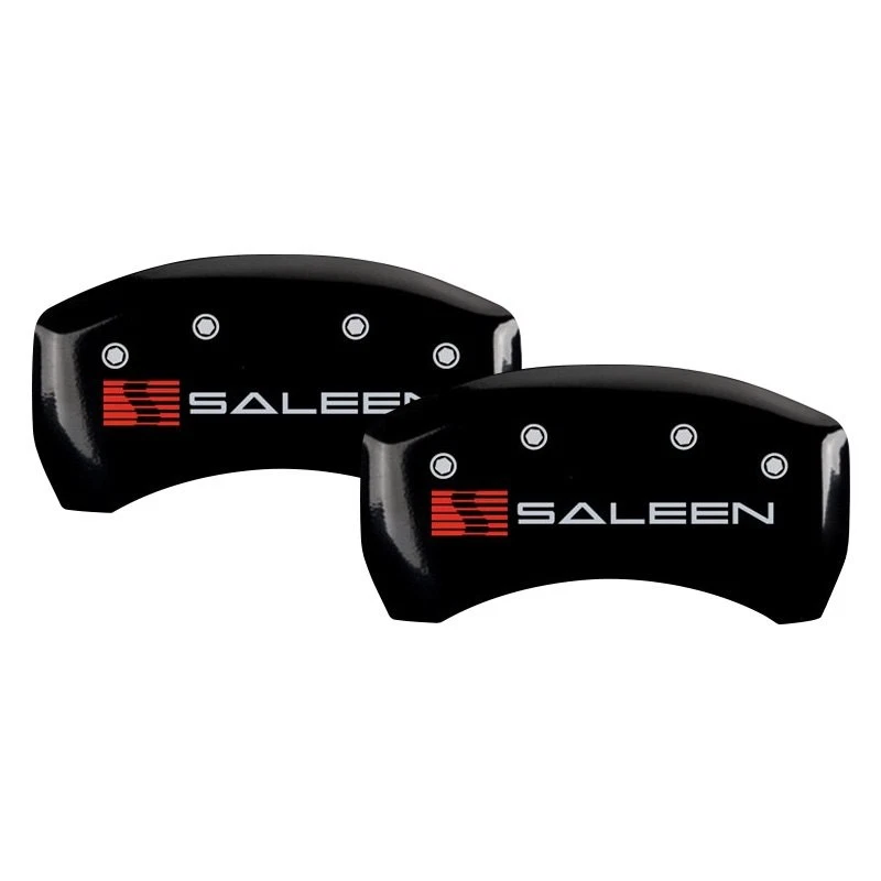 For Ford Mustang 10-14 Caliper Covers Gloss Black Caliper Covers w Saleen — 第 2/2 张图片