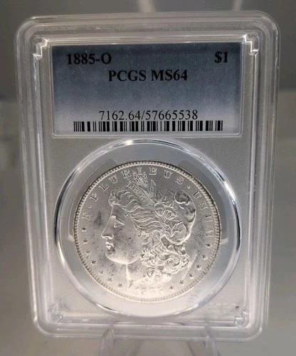 1885-O MS 64 Morgan Silver Dollar  PCGS   Beautiful Coin