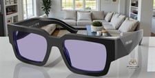 PRADA PR B17S 16K01O Black Purple Violet 54 mm Men's Sunglasses