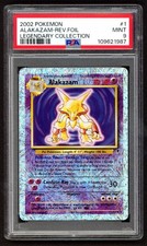 Pokemon Cards - PSA 9 Alakazam 1/110 - Legendary Collection Reverse Holo MINT
