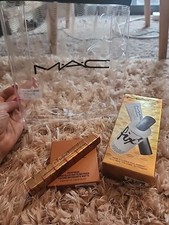 Mac Makeup Lot: Skinfishmatte Bronzer Prime Goldmine DUO; Shadowstick Bubblegum