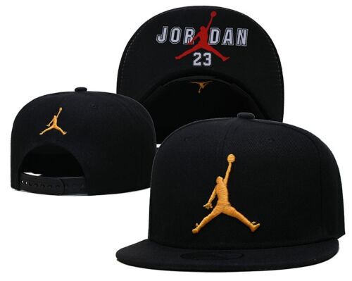Jordan Jump Adjustable Outdoor Casual Men's Flat Brim Baseball Cap Trucker Hat