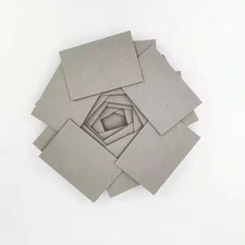 Greyboard Craft Card 1000mic 1mm Gray Color Cardboard 10 Each 11.75x8.5 inches