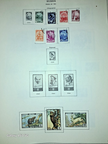 Russland frühe Briefmarkensammlung im riesigen Minkus Album 1400 schöne Briefmarken 102 Seiten - Bild 8 von 24