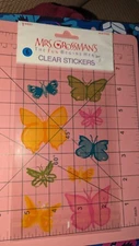 Mrs Grossmans Stickers Clear Stickers Giant Butterflies Butterfly One Sheet