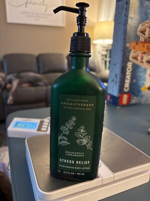 BATH & BODY WORKS AROMATHERAPY STRESS RELIEF EUCALYPTUS + SPEARMINT BODY LOTION 