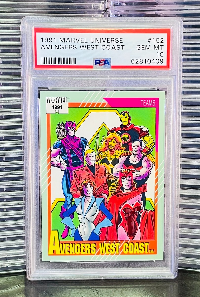 1991 Marvel Universe Super Heroes Villains Card PSA 10 GEM MINT