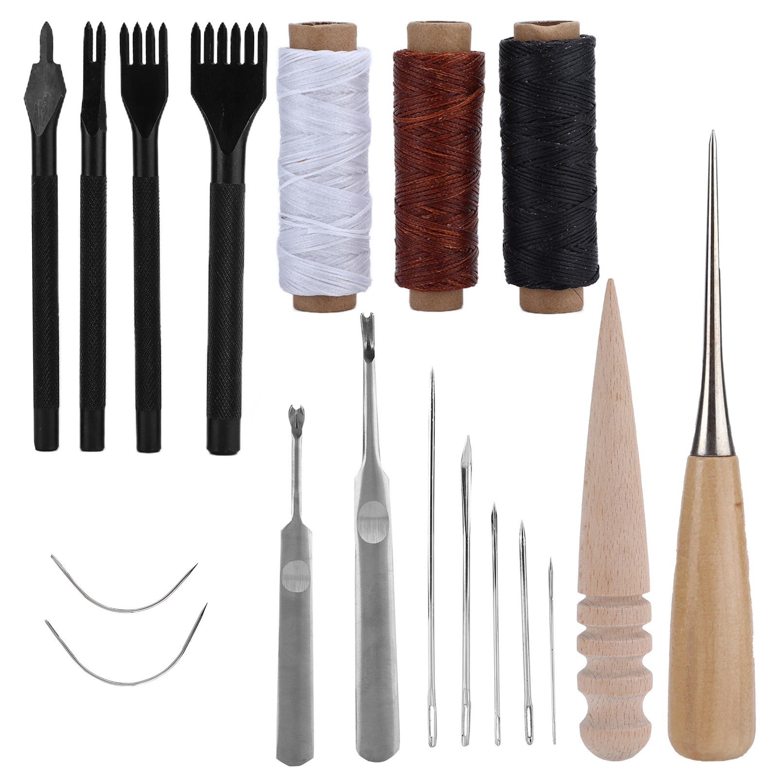 18Pcs Leather Tool Set Leather Sewing Kit For Denim Carpet Overcoat