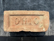 VINTAGE RECLAIMED STAMPED OHIO BRICK RED CLAY FREE SHIPPING