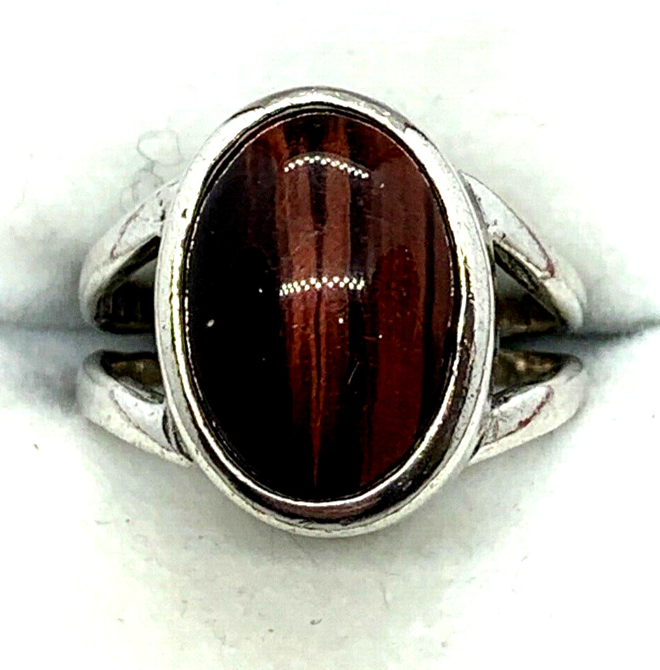 Antique Art Deco Solid Silver Ring Set Pink Natur… - image 3