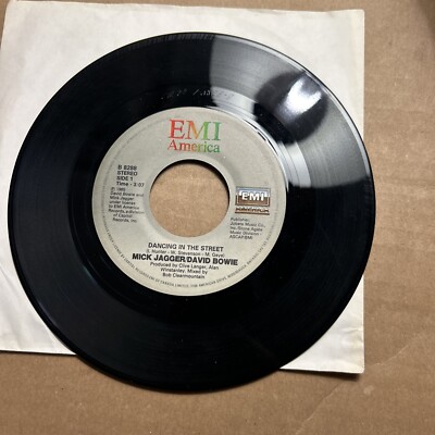 Mick Jagger David Bowie Dancing In The Streets/Instrumental Emi America 45