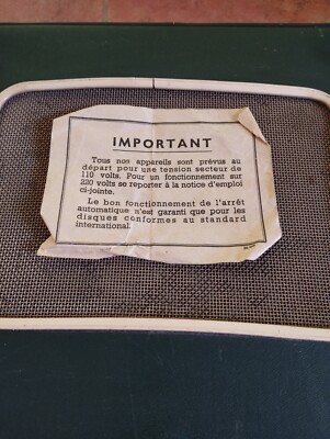 VINTAGE TOURNE DISQUES électrophone HIFIVOX BARBIERI valise malette EUR 5,00 - FR