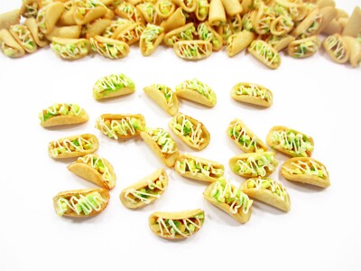 Lot 20 Loose Avocado Salad Taco Dollhouse Miniatures Food Bakery 16686