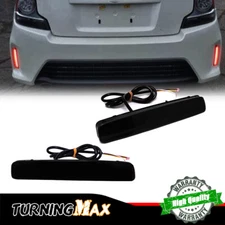 Black Lens LED Sequential Signal Brake Lights For 12-17 Toyota Prius V, Scion tC