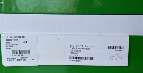 Bottega Veneta Rubber Fondant Sandals Clogs 12 US (45 Euro) 690102 NIB $650 - Picture 15 of 18