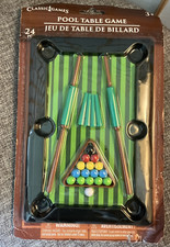 Pool Table Game New Sealed Greenbrier Complete Small Mini Desk Toy Classic Games