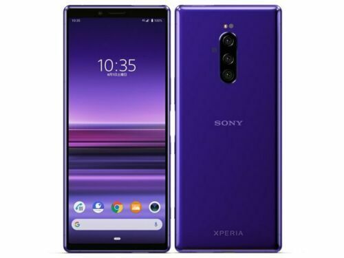 SONY XPERIA 1 Android Phone Unlocked Japan ver. Purple KDDI SOV40 - Afbeelding 1 van 11