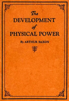 THE DEVELOPMENT OF PHYSICAL POWER BOOK COVER *2X3 FRIDGE MAGNET* ARTHUR SAXON