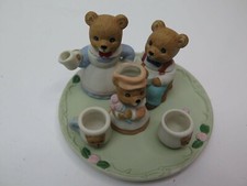 The Bear Essentials Tea Set Figurines 2 1/4" 1427