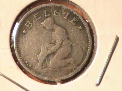 BELGIUM BELGIE GOED VOOR 50 CEN CENTIMES 1923
